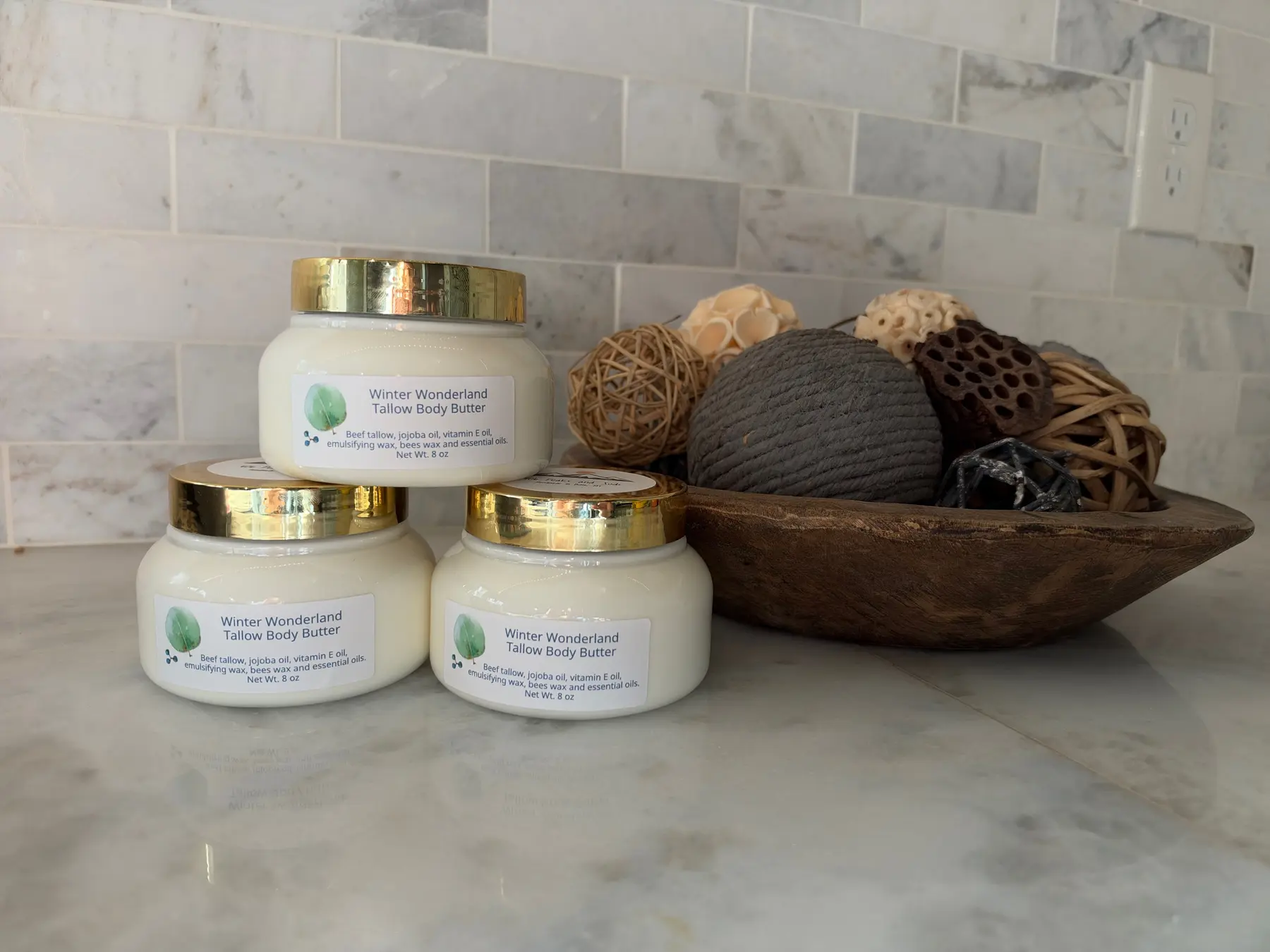Winter Wonderland seasonal body butter made by 406 Peaks and Suds