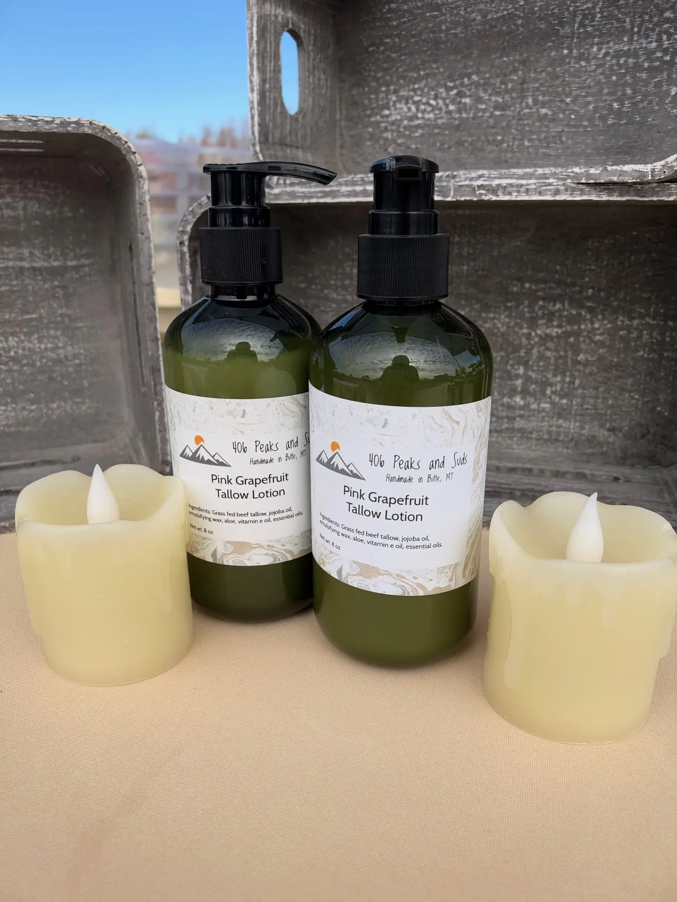 Pink Grapefruit Tallow Lotion made by 406 Peaks and Suds