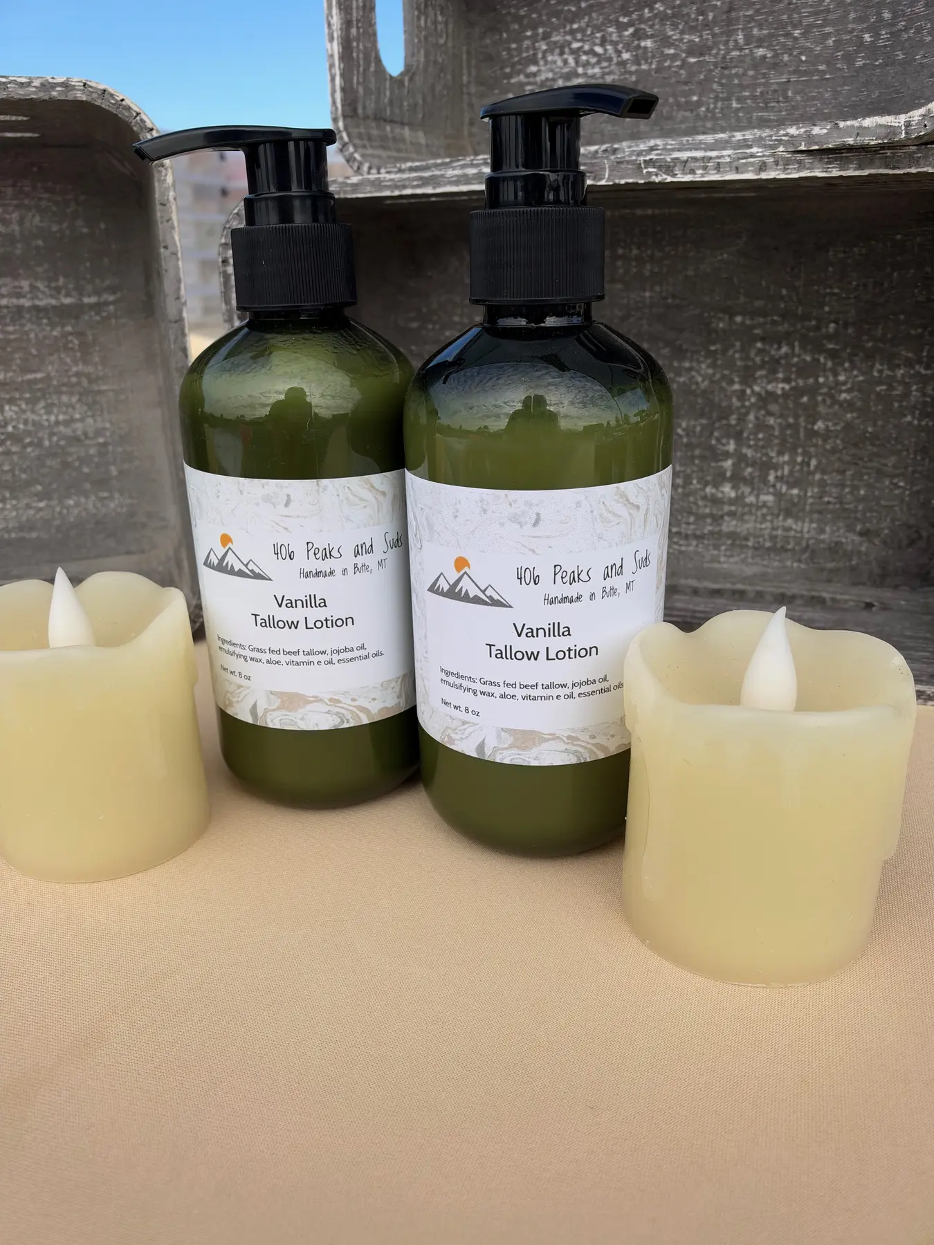 Vanilla Tallow Lotion made by 406 Peaks and Suds