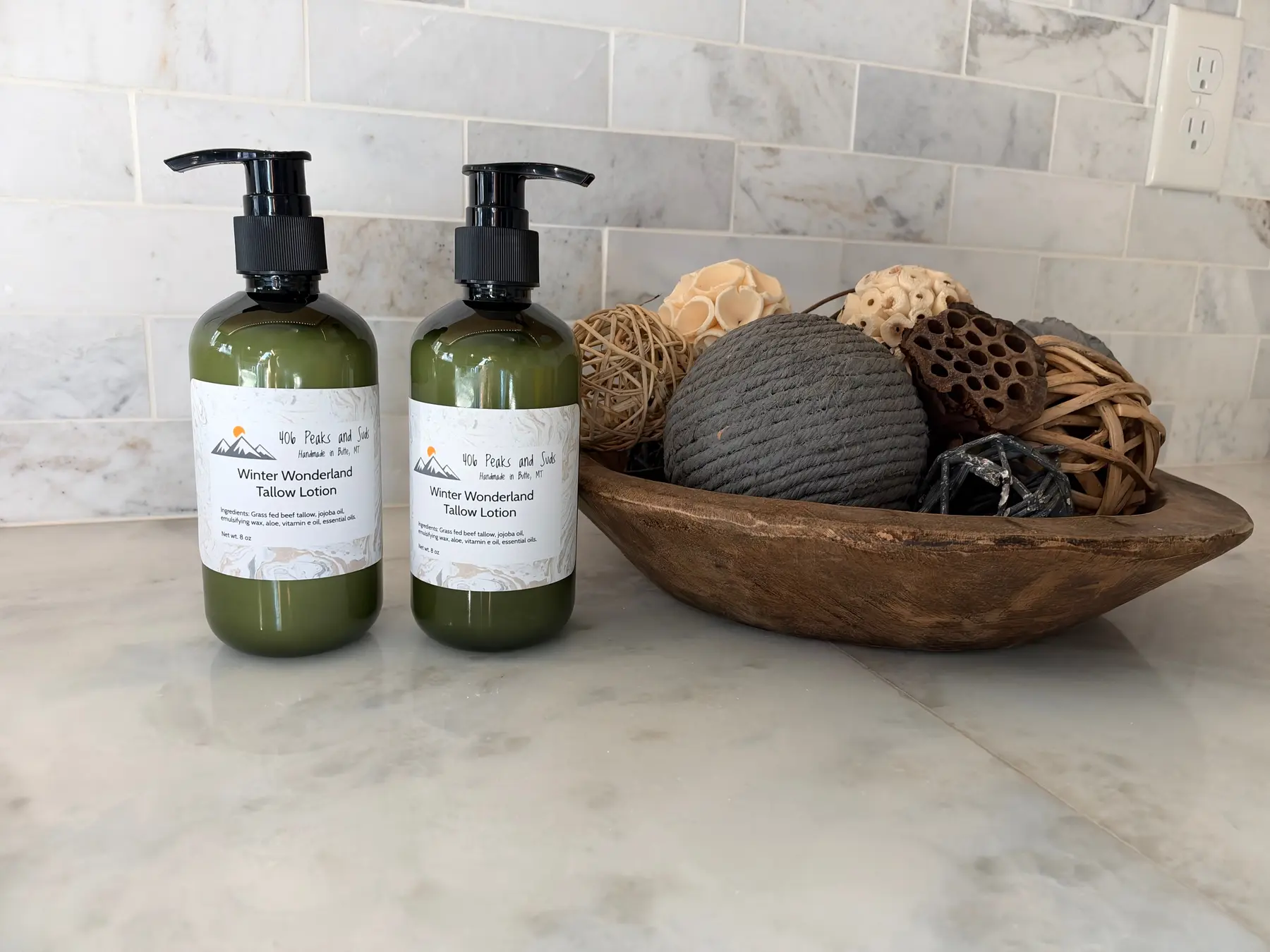 Winter Wonderland seasonal lotion made by 406 Peaks and Suds