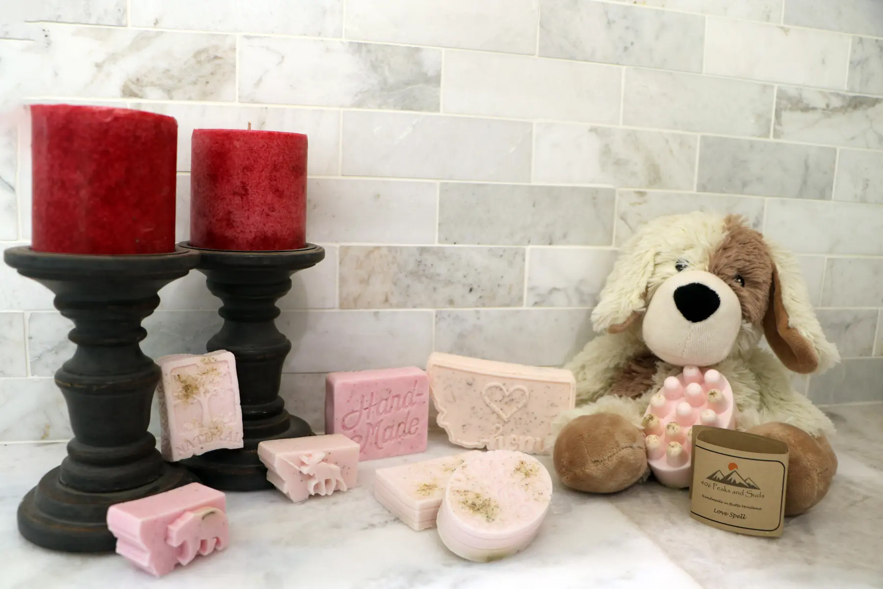 Love Spell handmade soap display