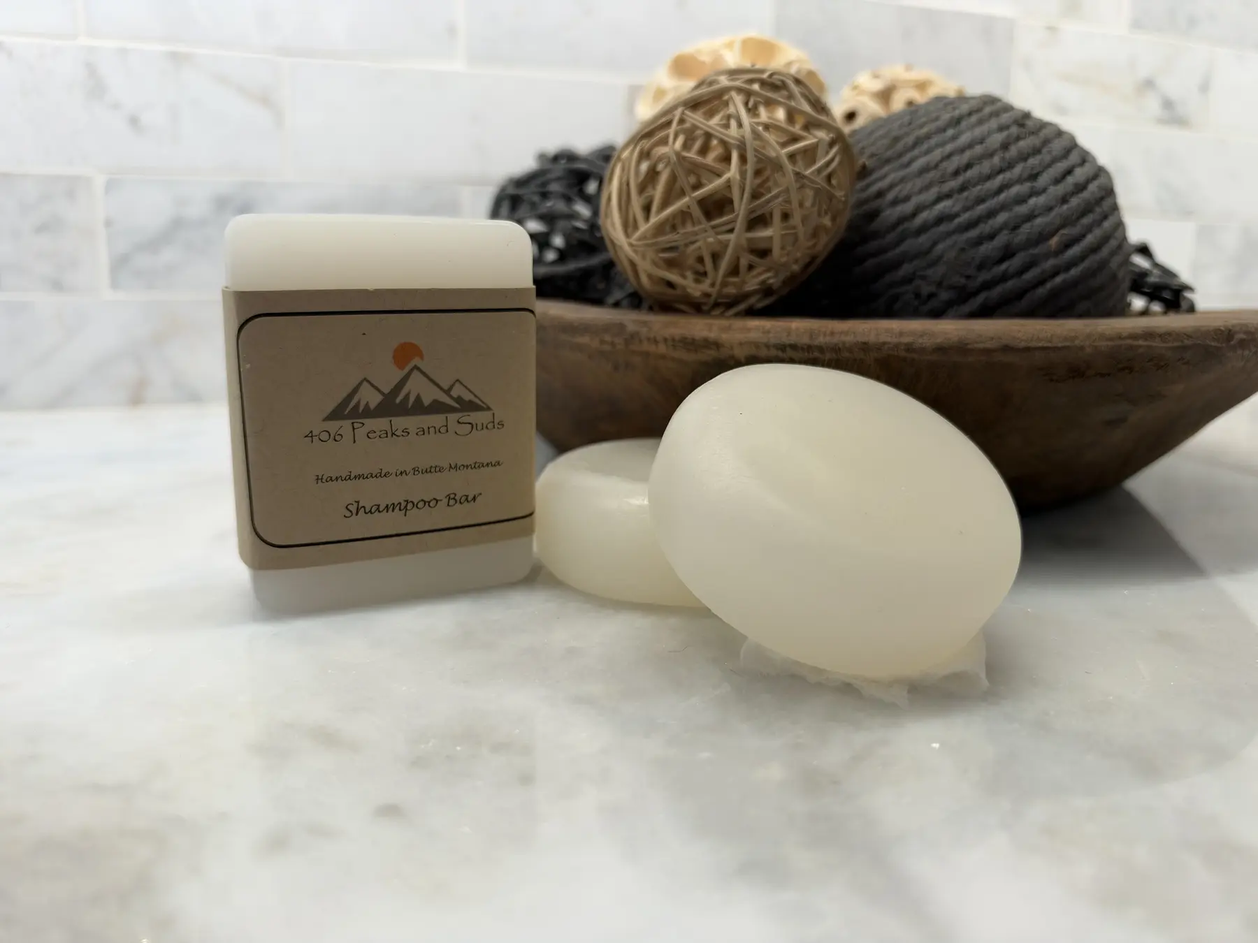 Shampoo Bar handmade soap display