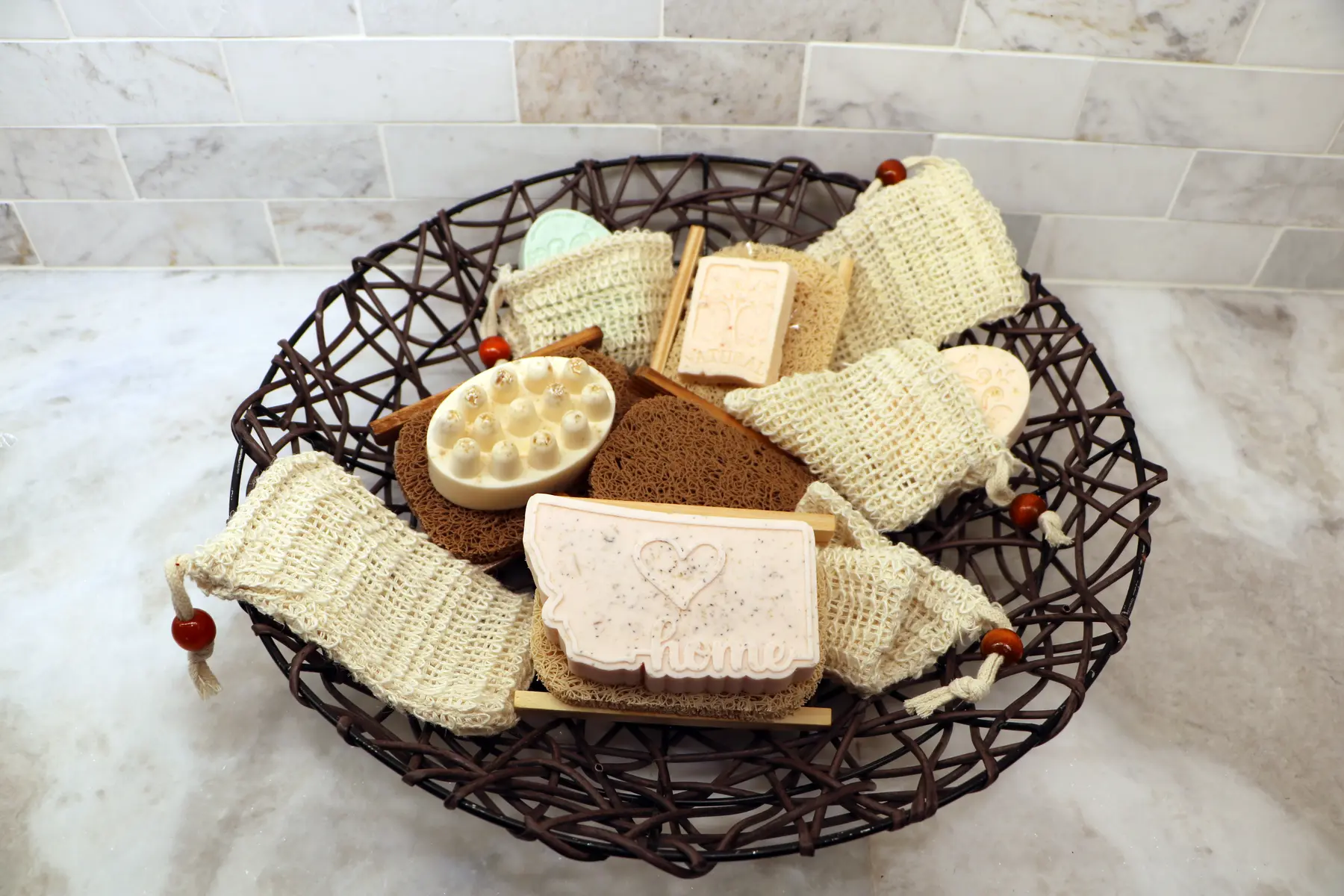 406 Peaks and Suds handmade soaps with soap sleds and traveling bags